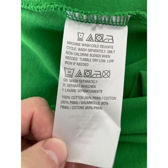 Isaac Mizrahi Live Cardigan and Long Sleeve Top Set Size Small Pima Cotton Green - Picture 6 of 9